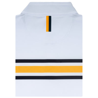 Mizzou Helmet Stripe Collegiate Q-Zip | The Mizzou Helmet Stripe - White/Pure Gold