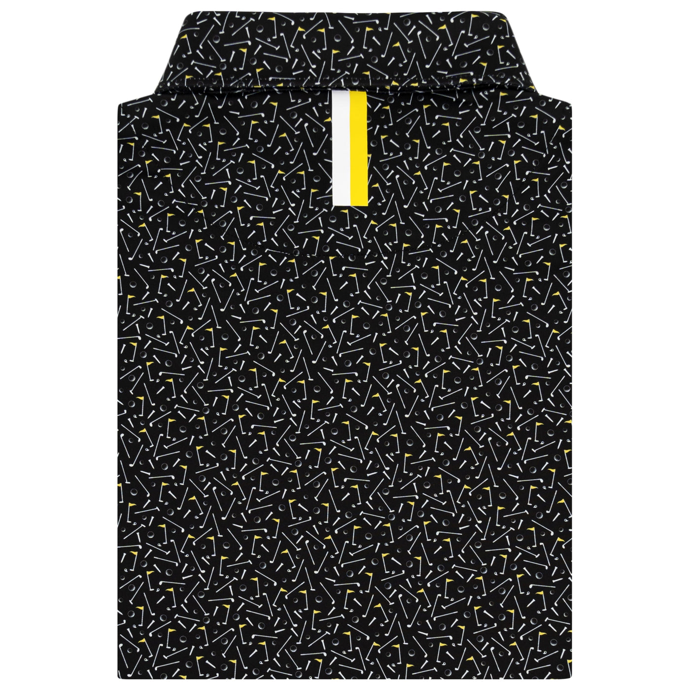 The Mulligan | Performance Polo | The Mulligan - Black/Sun Yellow