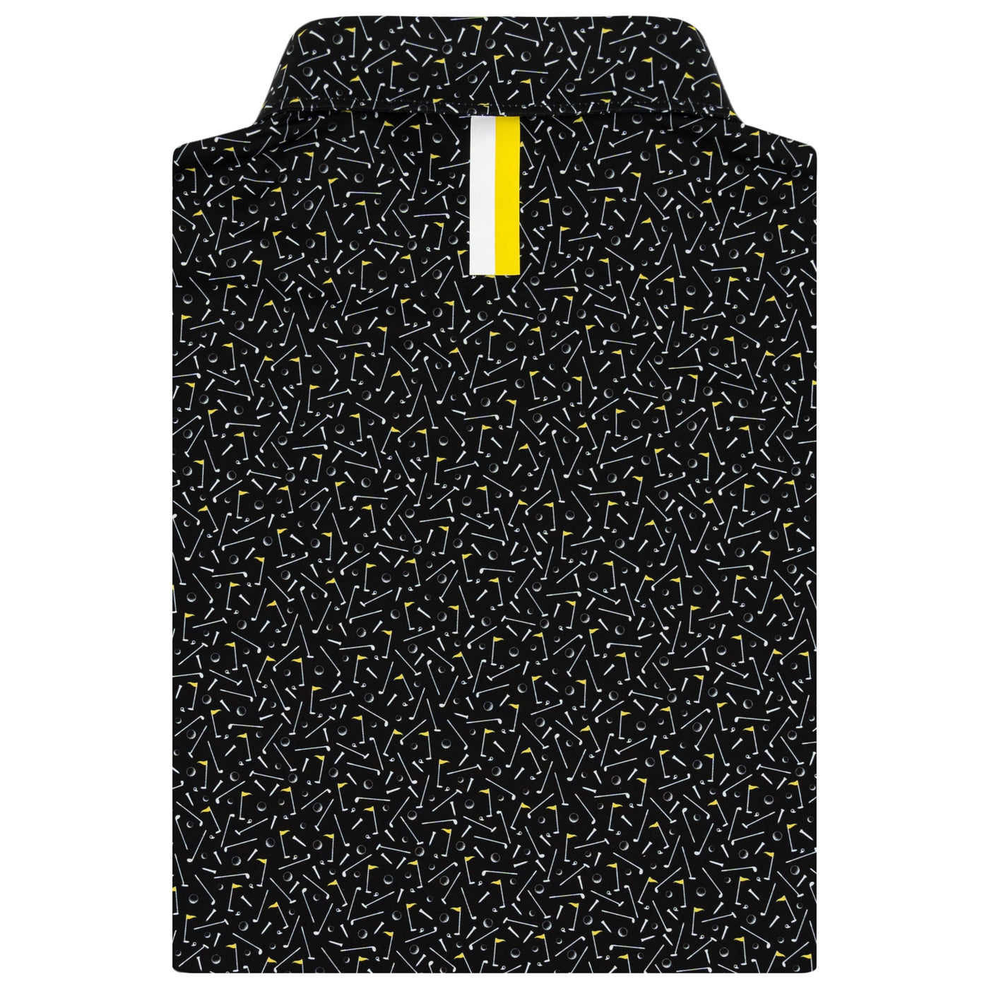 Mulligan Performance Polo | The Mulligan - Black/Sun Yellow