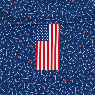 The Mulligan | Performance Polo | The Mulligan - Deep Blue/White - USA