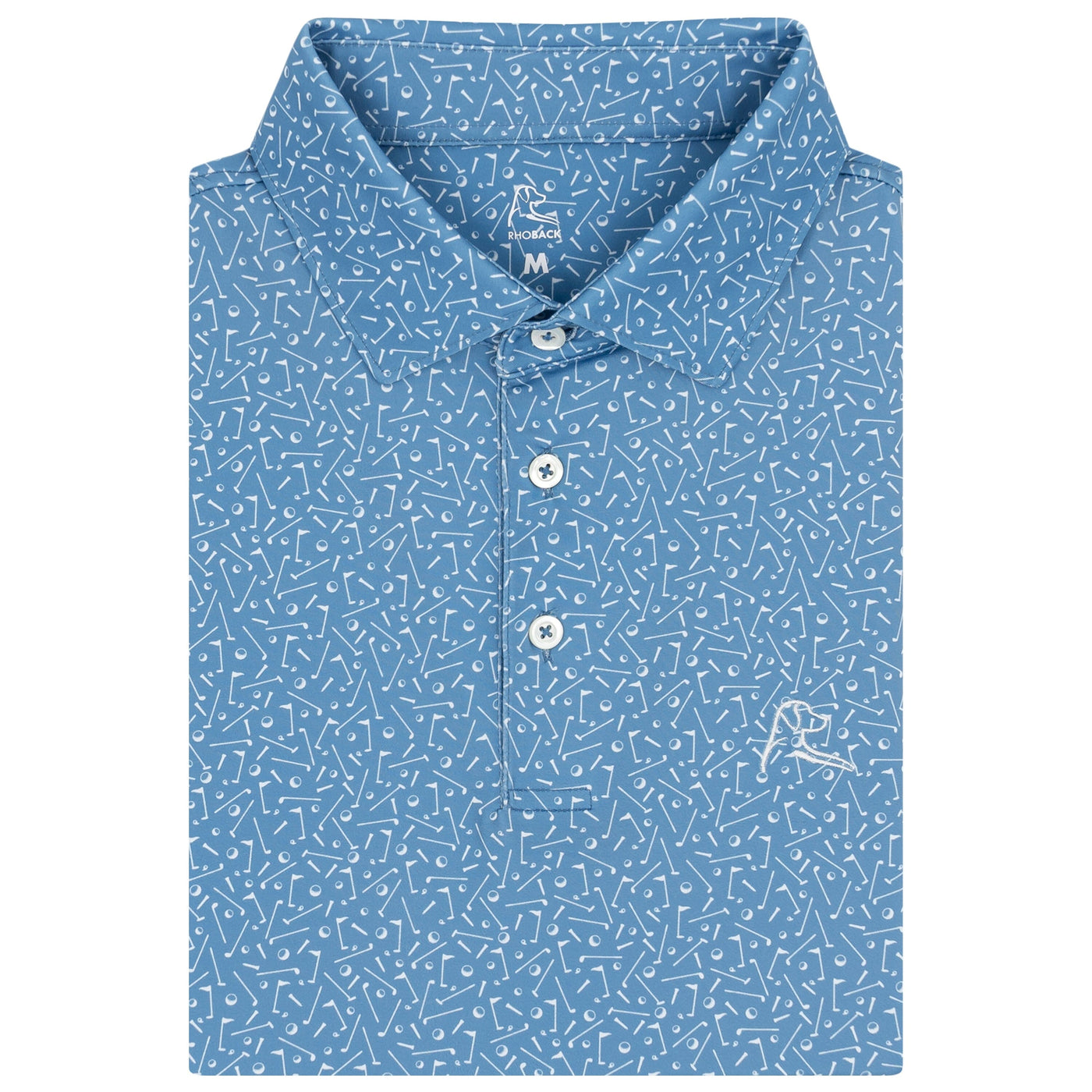 The Mulligan | Performance Polo | The Mulligan - Highcountry Blue/White