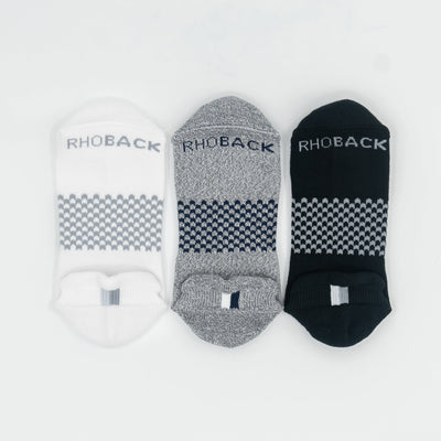 Stratus Performance Ankle Socks (3-Pack) | Multi - Heather Charcoal Grey/Solid Midnight Black/Solid White (3-Pack)