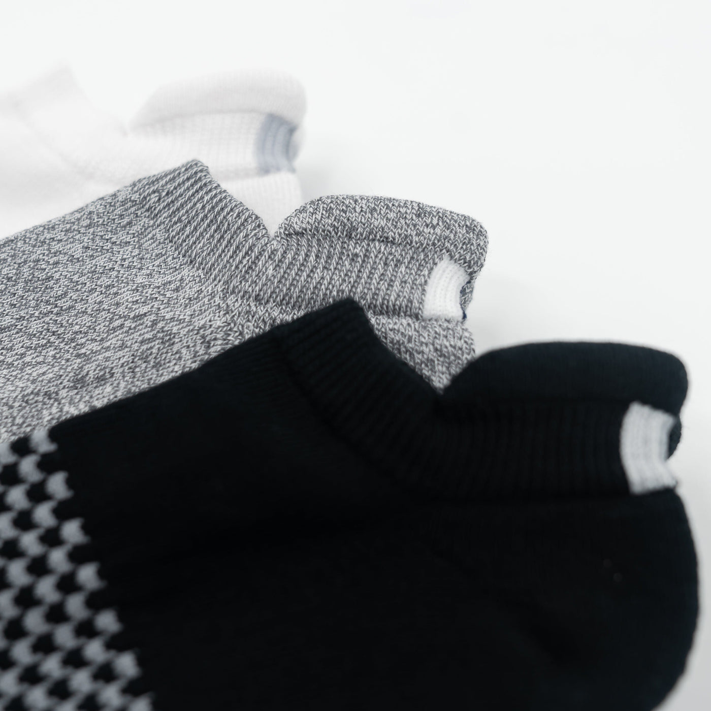 Stratus Performance Ankle Socks (3-Pack) | Multi - Heather Charcoal Grey/Solid Midnight Black/Solid White (3-Pack)