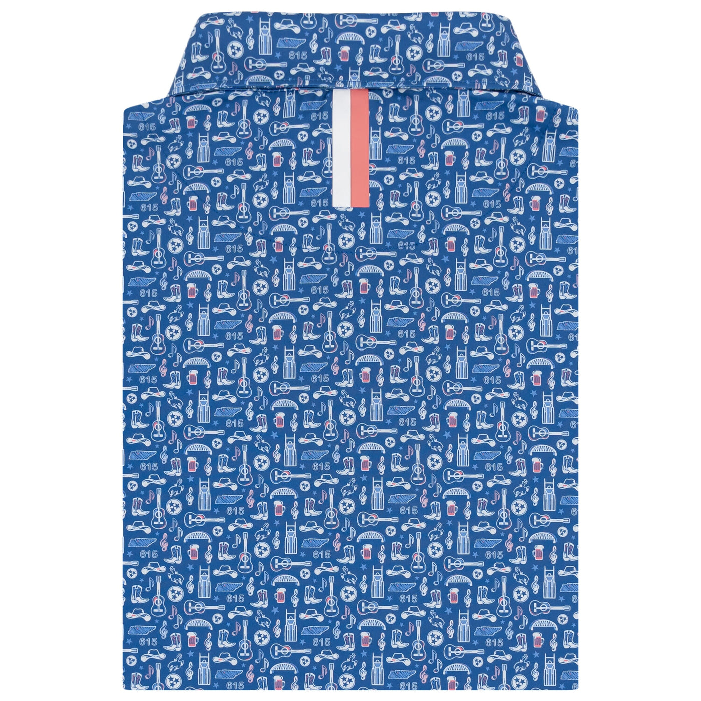 The Music City | Performance Polo | The Music City - Short Stop Blue/White