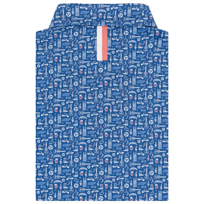 The Music City | Performance Polo | The Music City - Short Stop Blue/White