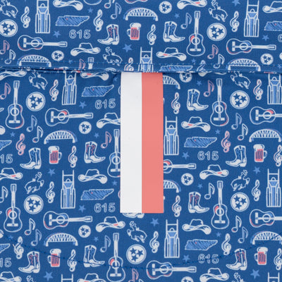 The Music City | Performance Polo | The Music City - Short Stop Blue/White