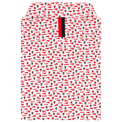 The NC State Gameday | Collegiate Polo | The NC State Gameday - White/Cherry Red