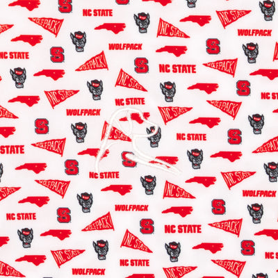 The NC State Gameday | Collegiate Polo | The NC State Gameday - White/Cherry Red
