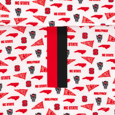 The NC State Gameday | Collegiate Polo | The NC State Gameday - White/Cherry Red