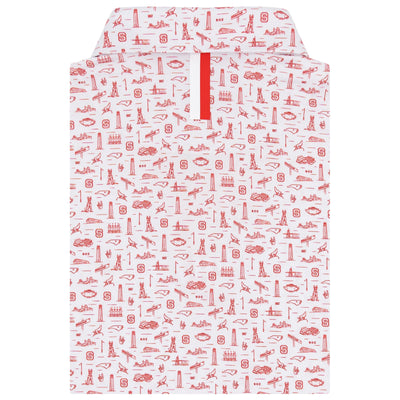 The NC State Wolfpack® | Collegiate Polo | The NC State Wolfpack® - White/Cherry Red