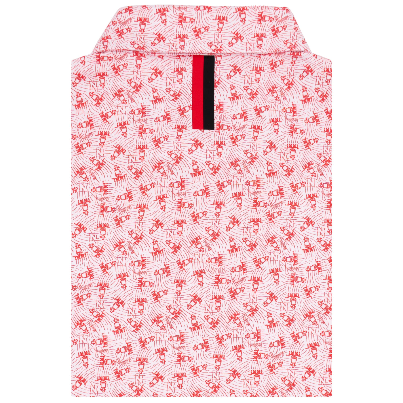 The Nebraska Cornhusker® | Collegiate Polo | The Nebraska Cornhusker® - White/Cherry Red