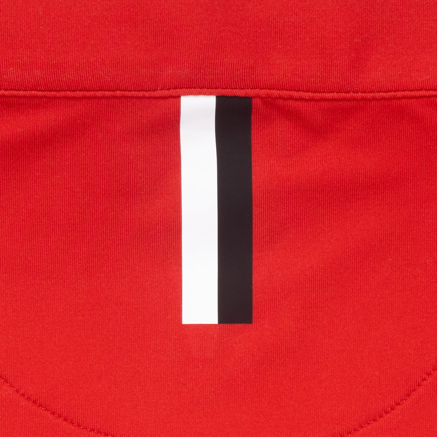 Nebraska Jersey Stripe Collegiate Q-Zip | The Nebraska Jersey Stripe - Cherry Red/White