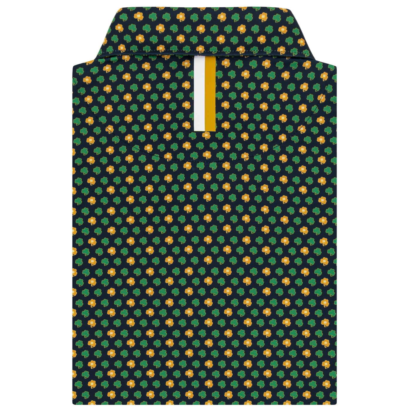 The Notre Dame Golden Clover | Collegiate Polo | The Notre Dame Golden Clover - Indigo Blue/Autumn Gold