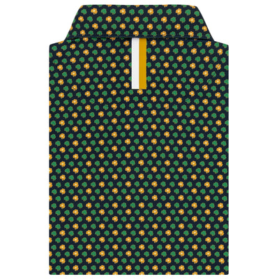 The Notre Dame Golden Clover | Collegiate Polo | The Notre Dame Golden Clover - Indigo Blue/Autumn Gold
