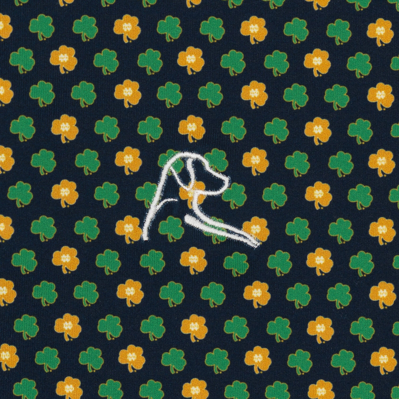 The Notre Dame Golden Clover | Collegiate Polo | The Notre Dame Golden Clover - Indigo Blue/Autumn Gold