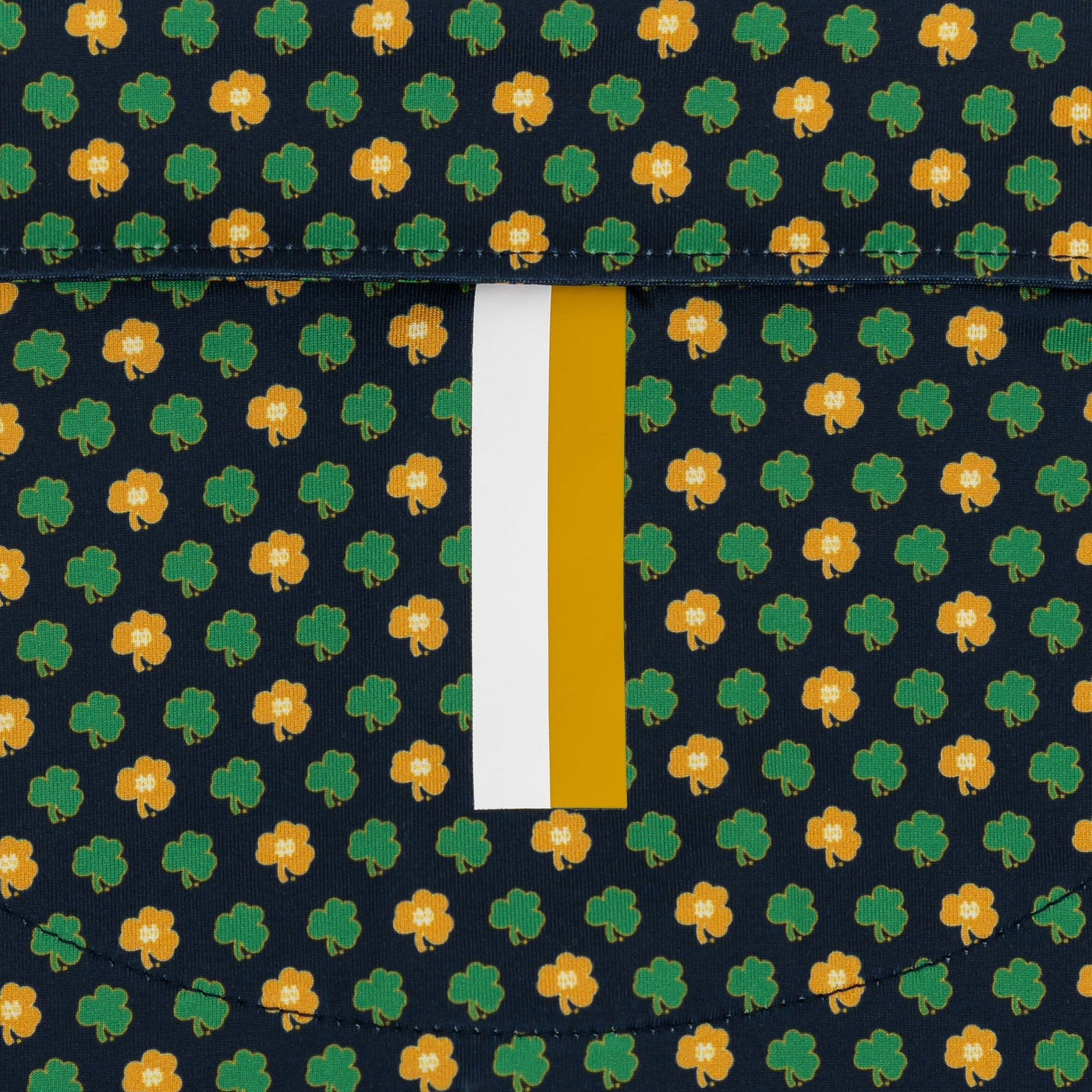 The Notre Dame Golden Clover | Collegiate Polo | The Notre Dame Golden Clover - Indigo Blue/Autumn Gold