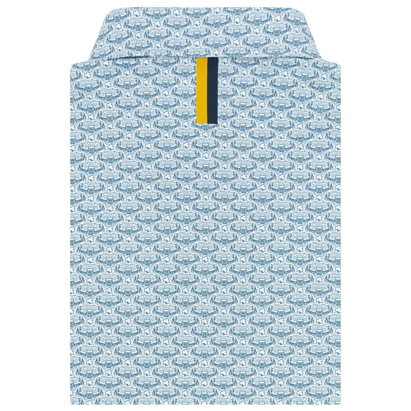 The Notre Dame Stadium™ | Collegiate Polo | The Notre Dame Stadium - White/Indigo Blue