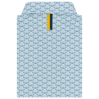 The Notre Dame Stadium™ | Collegiate Polo | The Notre Dame Stadium - White/Indigo Blue