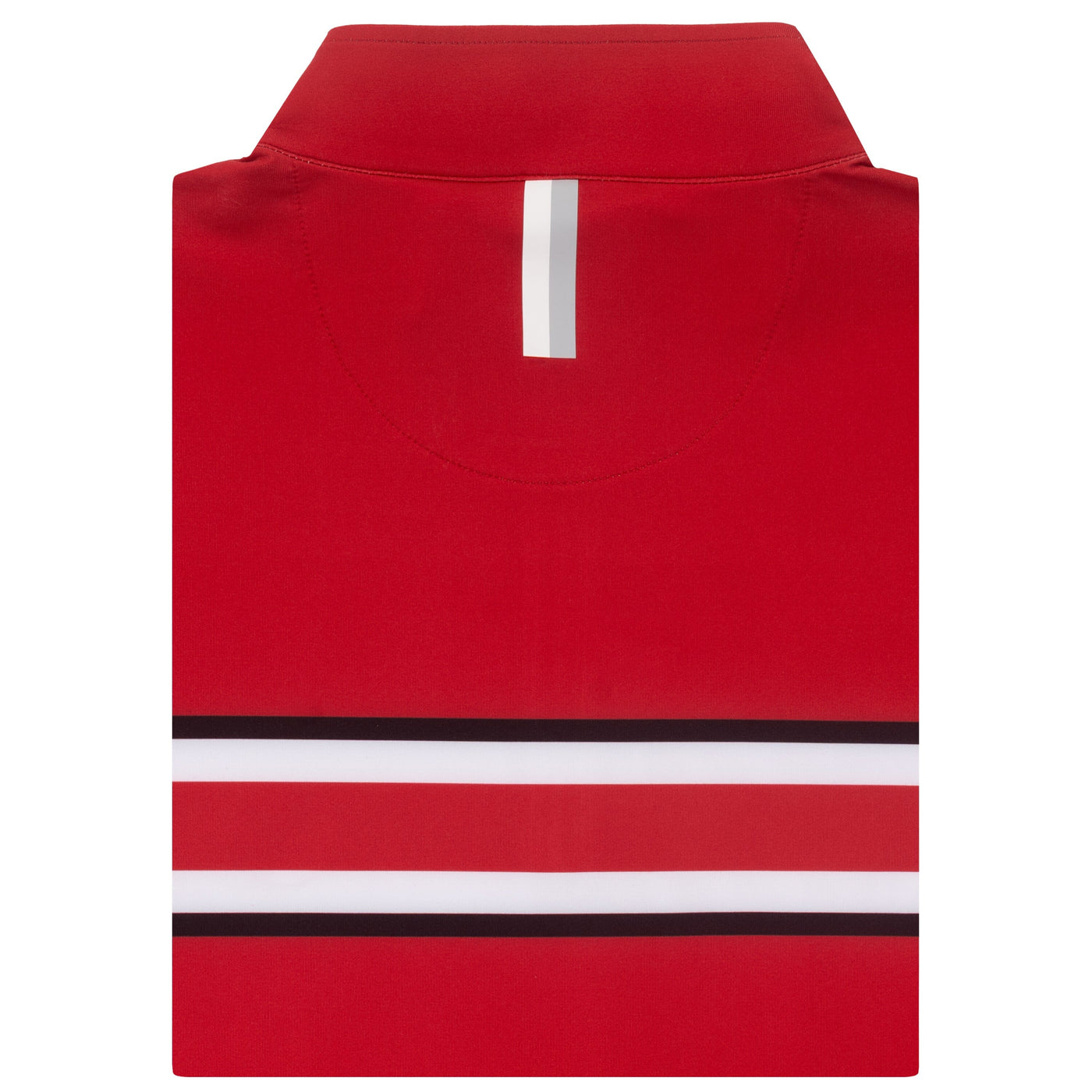 Ohio State Helmet Stripe Collegiate Q-Zip | The Ohio State Helmet Stripe - Roar Red/White