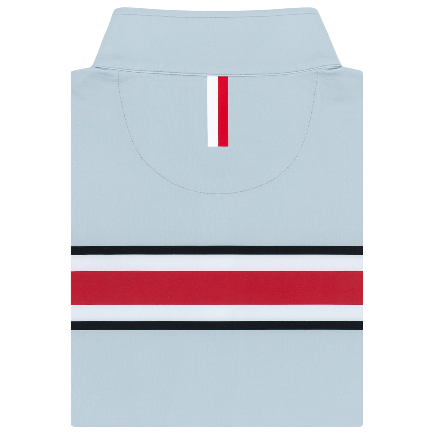 Ohio State Helmet Stripe Collegiate Q-Zip | The Ohio State Helmet Stripe - Moon Grey/Roar Red - 1