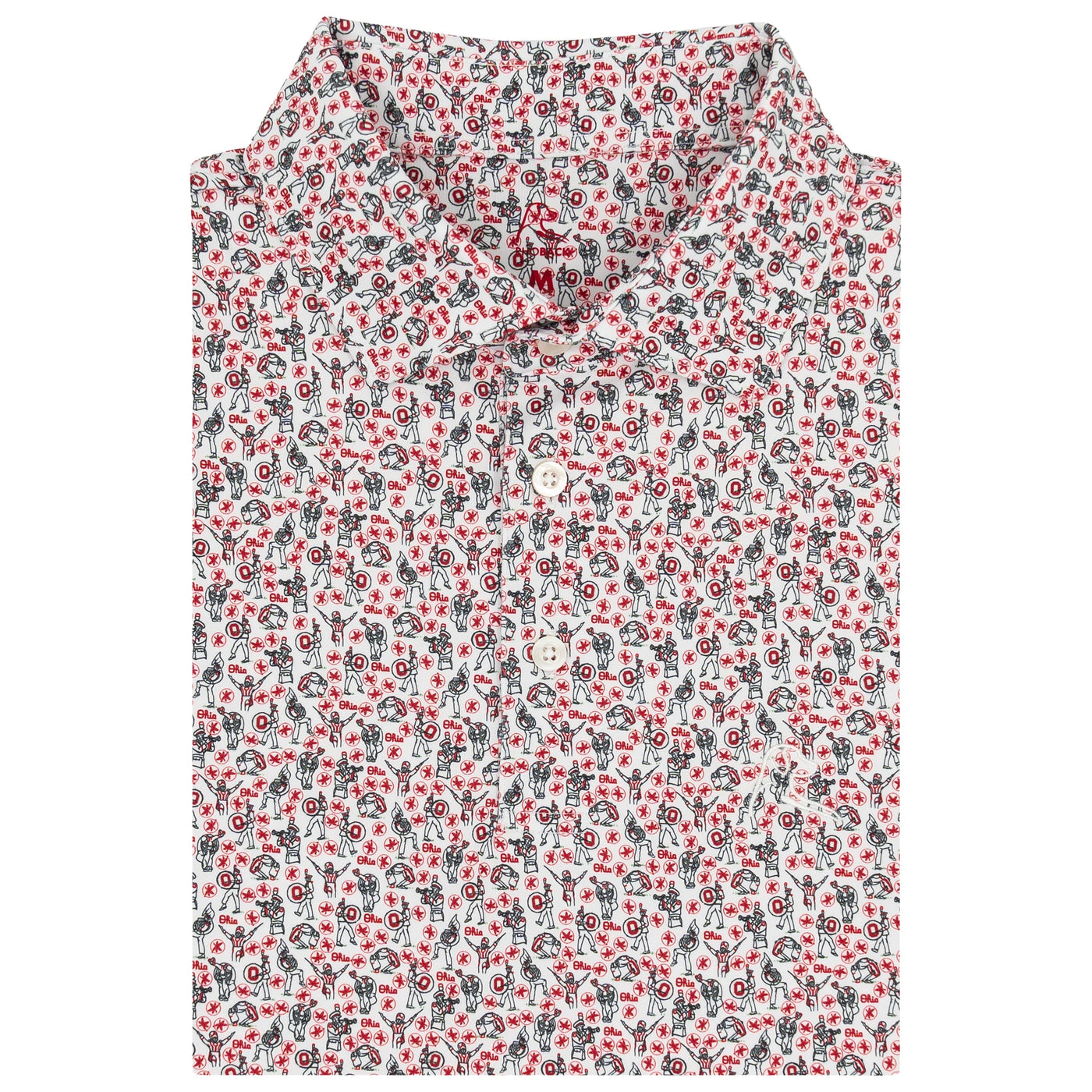 The Ohio State Marching Band | Collegiate Polo | The Ohio State Marching Band - White/Roar Red