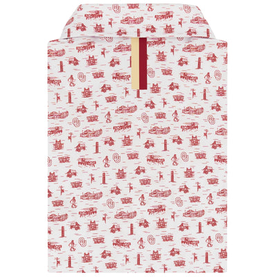 The Oklahoma Campus | Collegiate Polo | The Oklahoma Campus - White/Carmine Red