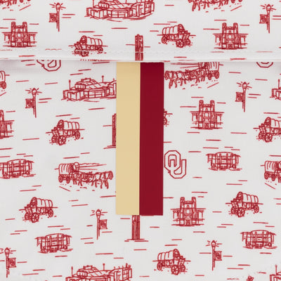 The Oklahoma Campus | Collegiate Polo | The Oklahoma Campus - White/Carmine Red