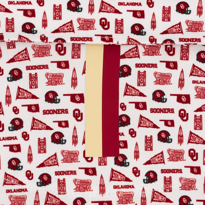 The Oklahoma Gameday | Collegiate Polo | The Oklahoma Gameday - White/Carmine Red
