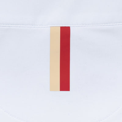 Oklahoma Jersey Stripe Collegiate Q-Zip | The Oklahoma Jersey Stripe - White/Carmine Red