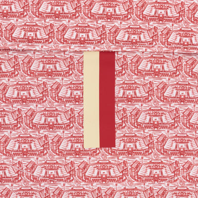 The Oklahoma Memorial Stadium | Collegiate Polo | The Oklahoma Memorial Stadium - White/Carmine Red