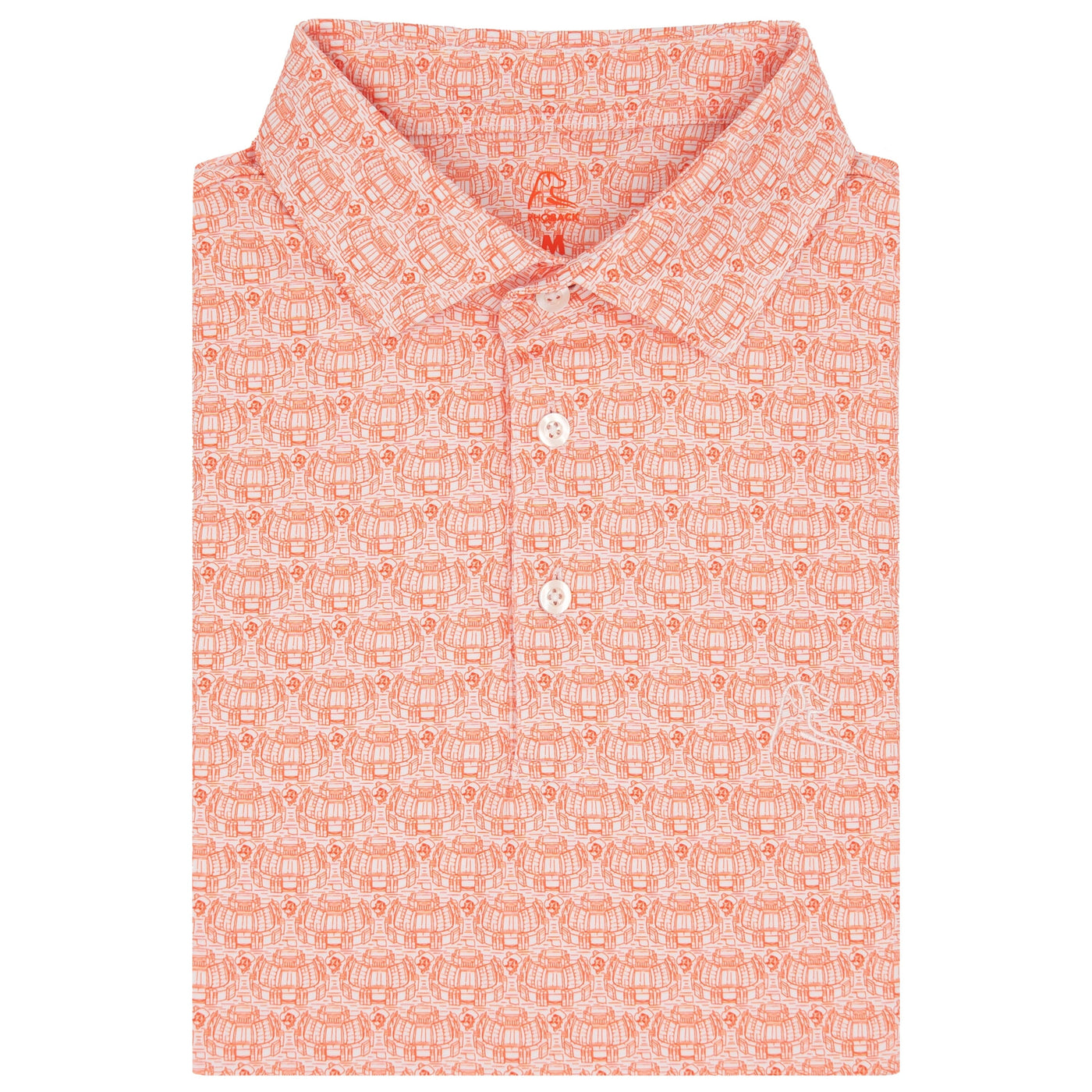 The Oklahoma State Boone Pickens Stadium™ | Collegiate Polo | The Oklahoma State Boone Pickens Stadium™ - White/Blaze Orange