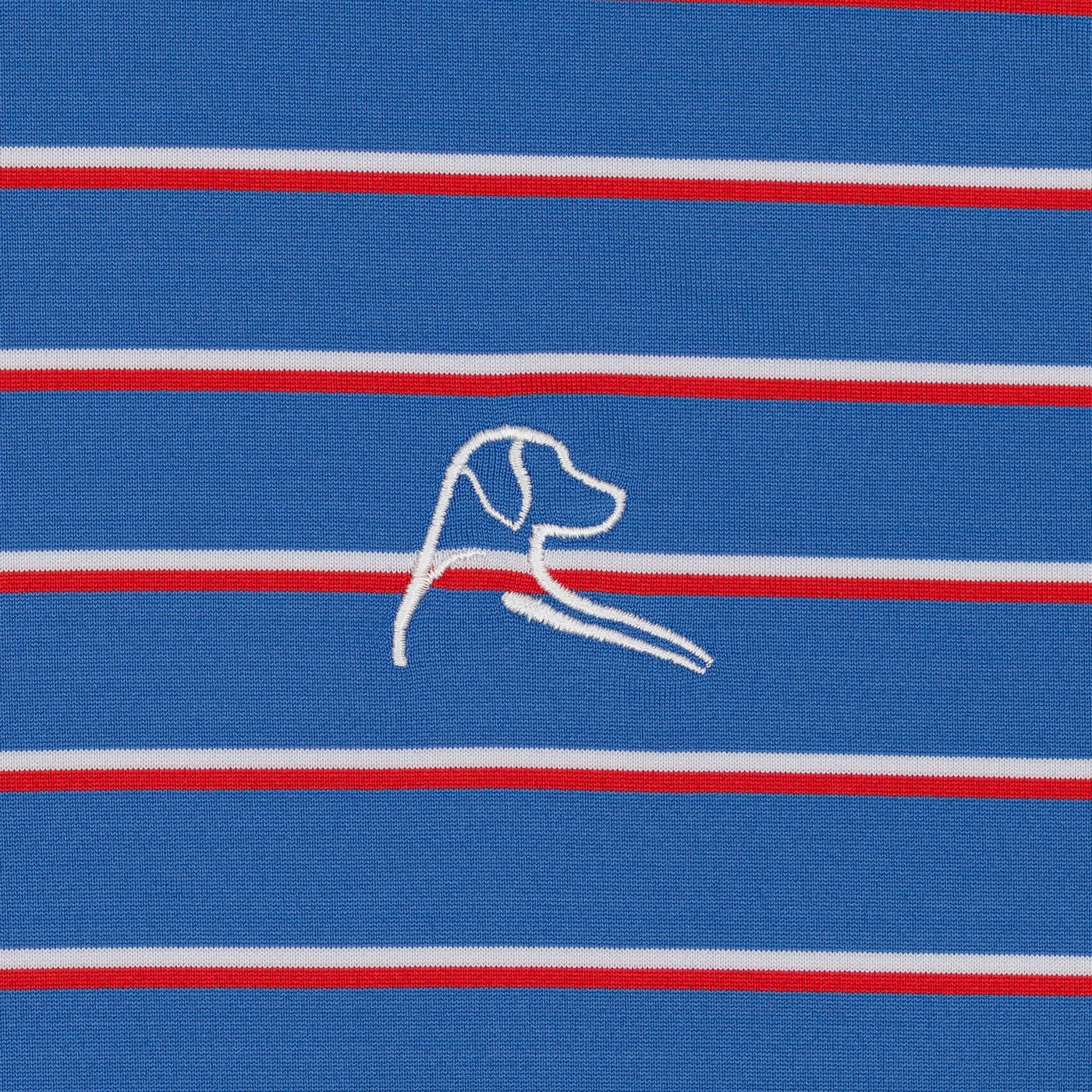 The Old Glory Stripe | Performance Polo | The Old Glory Stripe - Short Stop Blue/Classic Red/White - USA
