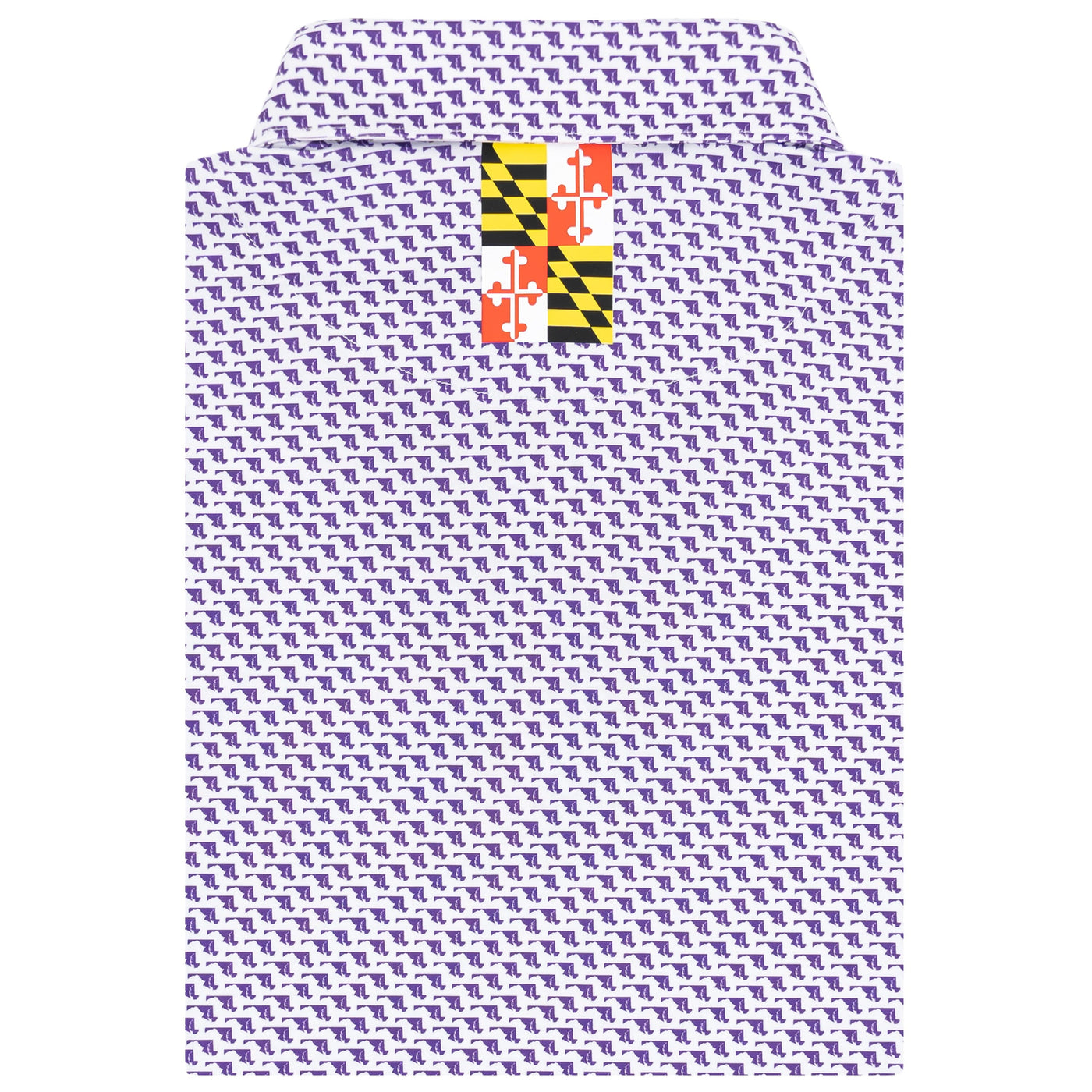 The Old Line State | Performance Polo | The Old Line State - Reauxback Purple/White - MD