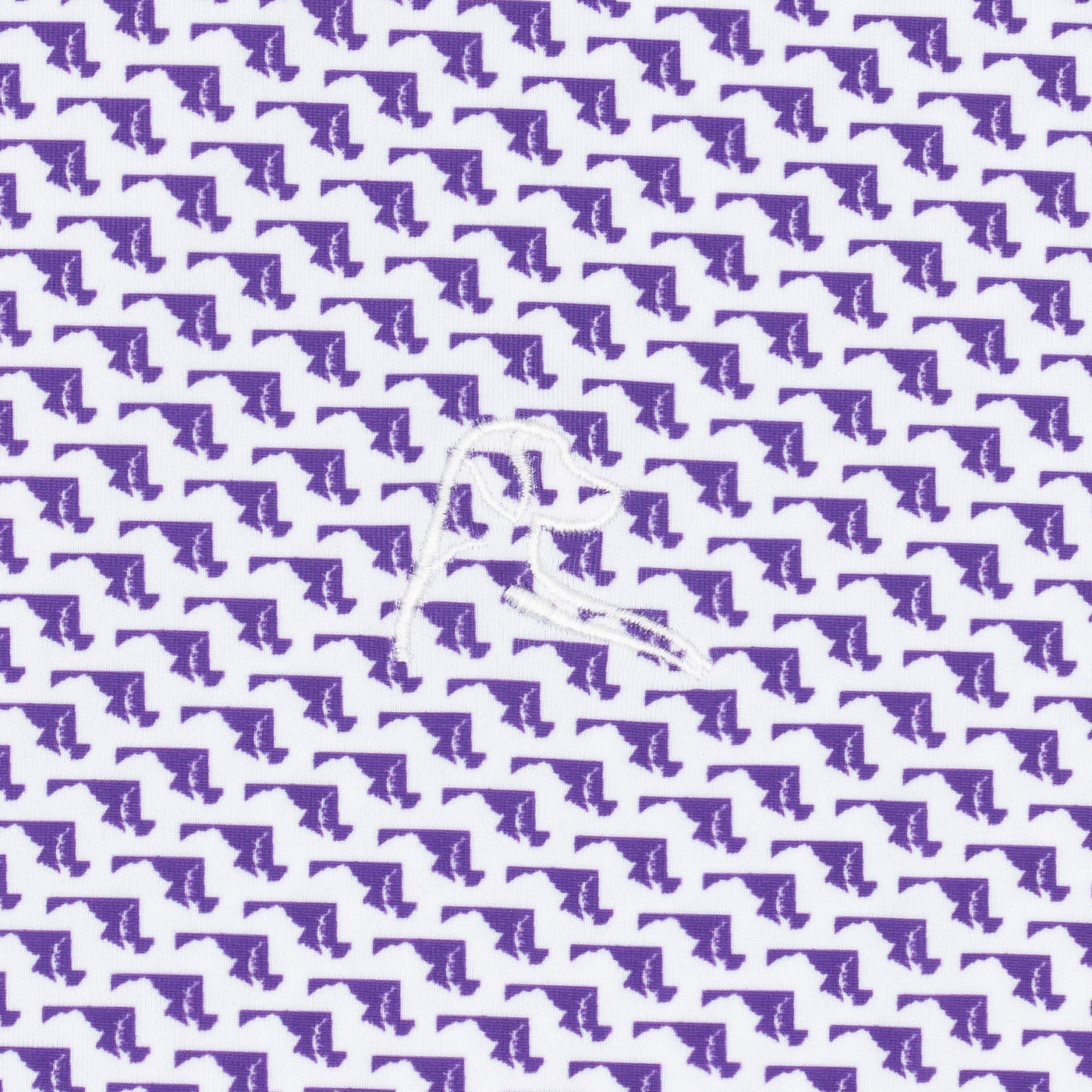 The Old Line State | Performance Polo | The Old Line State - Reauxback Purple/White - MD