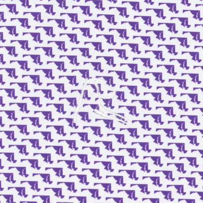 The Old Line State | Performance Polo | The Old Line State - Reauxback Purple/White - MD
