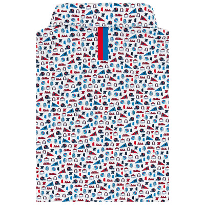 The Ole Miss Grove™ | Collegiate Polo | The Ole Miss Grove™ - White/Indigo Blue