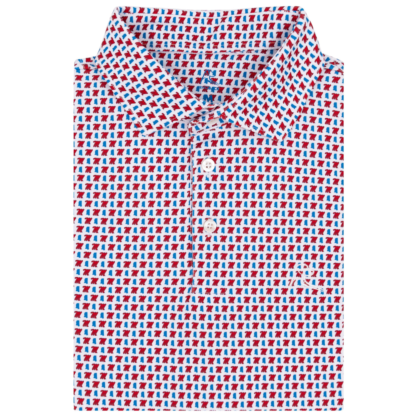 The Ole Miss Hotty Toddy™ | Collegiate Polo | The Ole Miss Hotty Toddy™ - White/Classic Blue