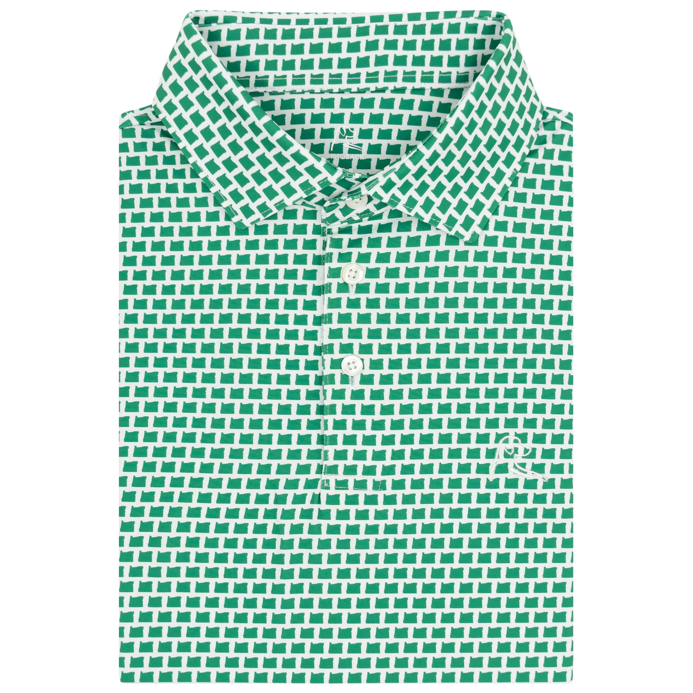 The Oregonian | Performance Polo | The Oregonian - Grass Green/White