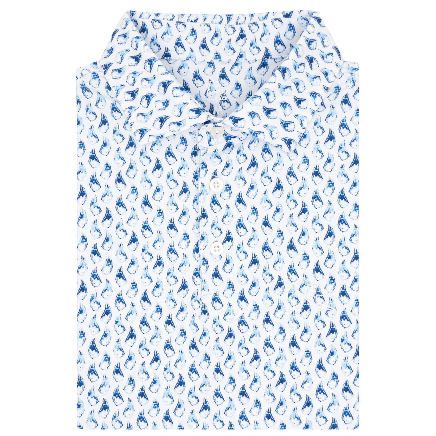 The Oyster | Performance Polo | The Oyster - White/Pure Blue