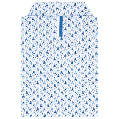 The Oyster | Performance Polo | The Oyster - White/Pure Blue