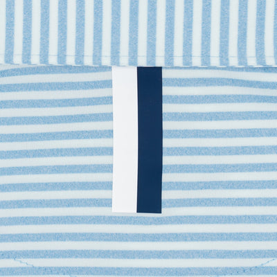 The Barts Heather Stripe | Performance Polo | The Barts Heather Stripe - Seafoam/Stone Blue