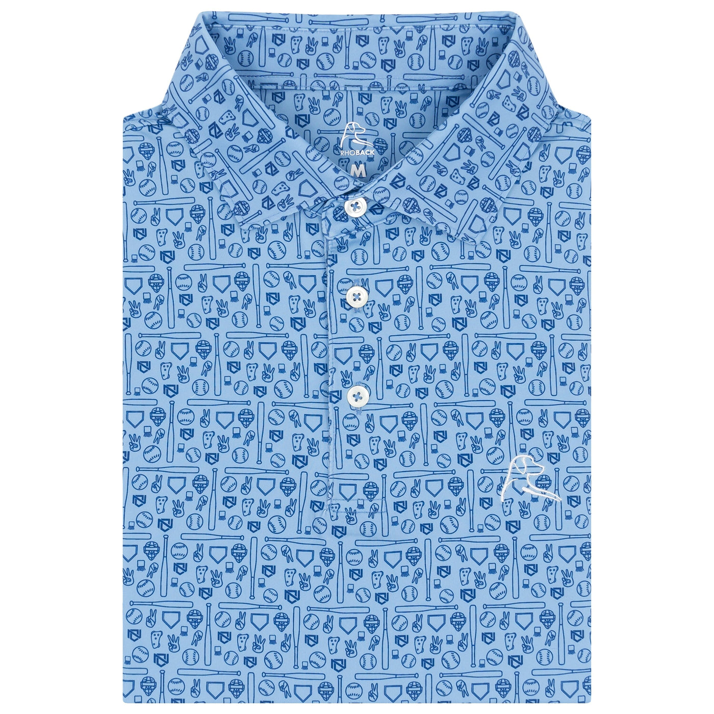 The Pauly Mont | Performance Polo | The Pauly Mont - Clear Blue/Shoal Blue