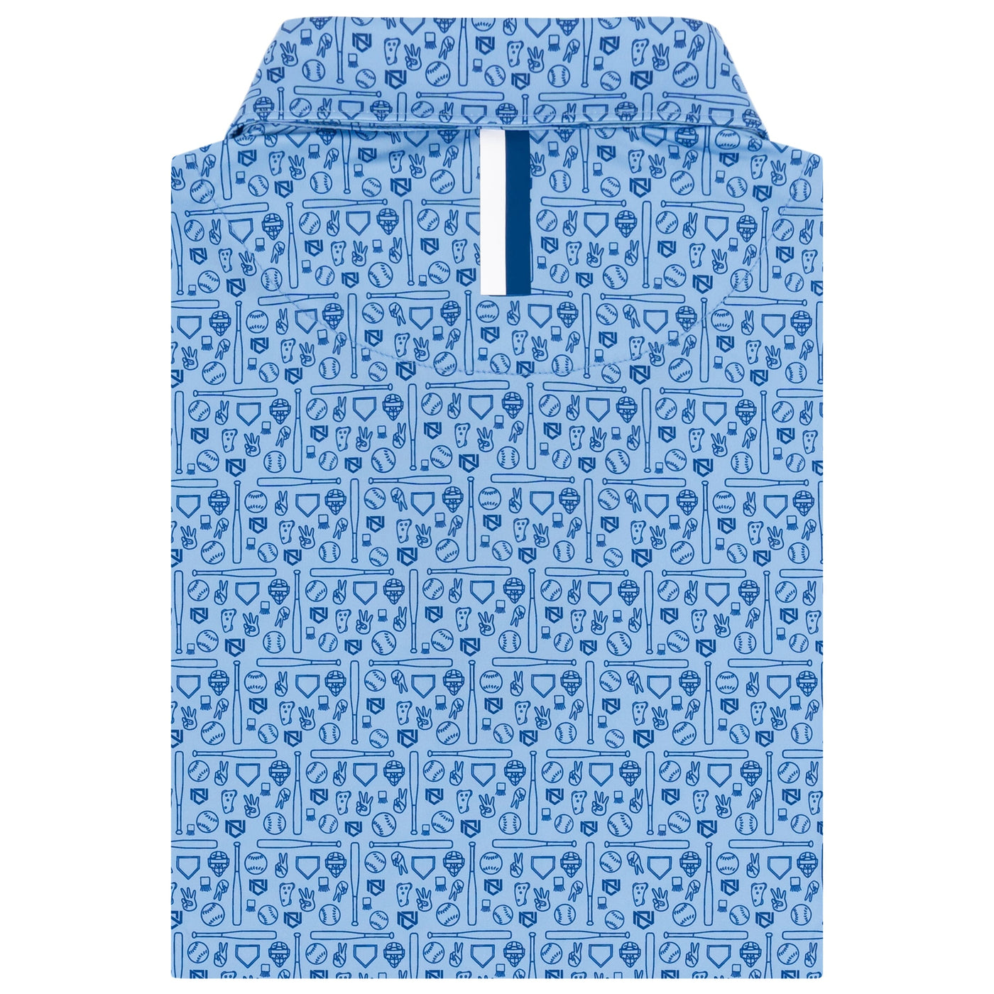 The Pauly Mont | Performance Polo | The Pauly Mont - Clear Blue/Shoal Blue
