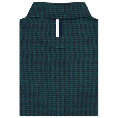 Peak Jacquard Performance Q-Zip | The Peak Jacquard - Fleet Navy/Emerald Green