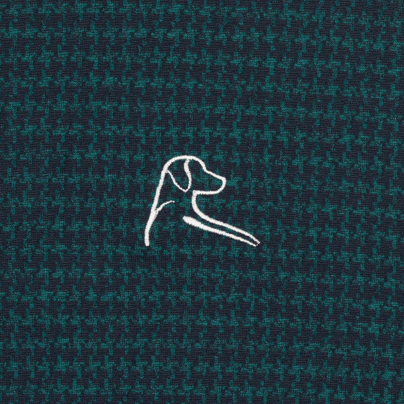 Peak Jacquard Performance Q-Zip | The Peak Jacquard - Fleet Navy/Emerald Green