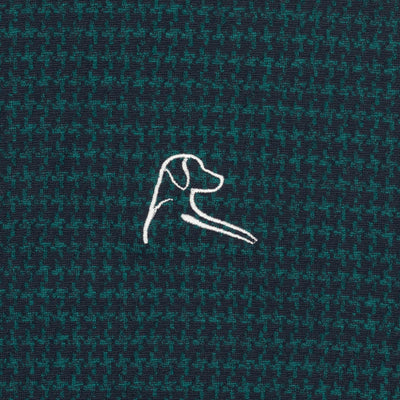 Peak Jacquard Performance Q-Zip | The Peak Jacquard - Fleet Navy/Emerald Green