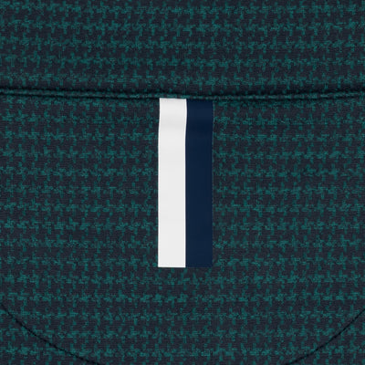 Peak Jacquard Performance Q-Zip | The Peak Jacquard - Fleet Navy/Emerald Green