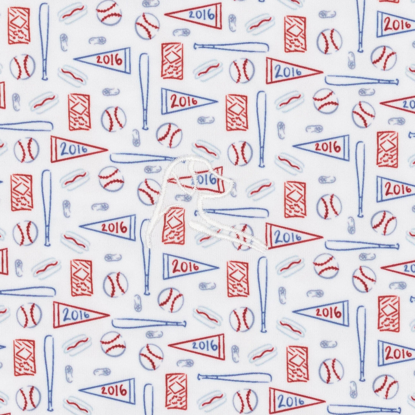 The Pennant Race | Performance Polo | The Pennant Race - White/Short Stop Blue - USA