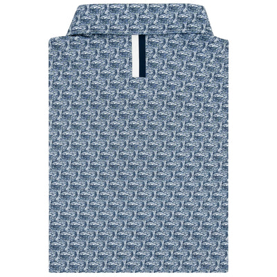 The Penn State Beaver Stadium | Collegiate Polo | The Penn State Beaver Stadium - White/Indigo Blue