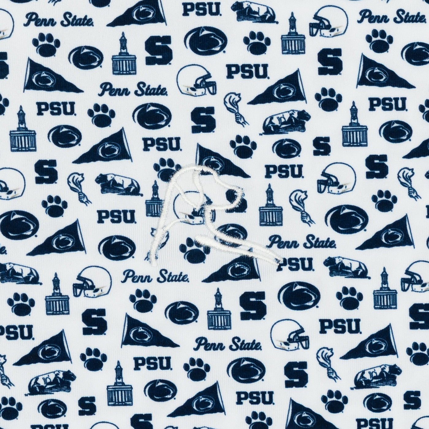 The Penn State Gameday | Collegiate Polo | The Penn State Gameday - White/Indigo Blue